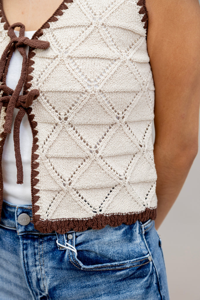 Tell Me More Knit Vest – Aqua B Boutique
