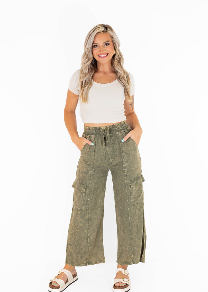 olive cargo pants