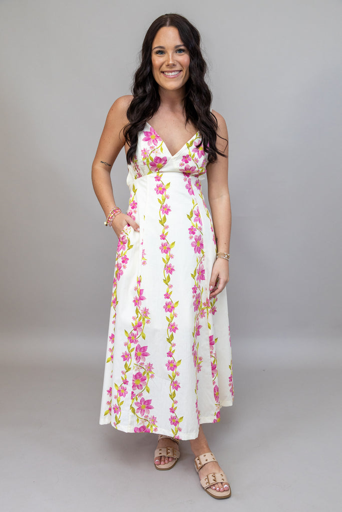 knee length dresses for ladies Boho Summer Beach Maxi Dress Coral / M main image 0