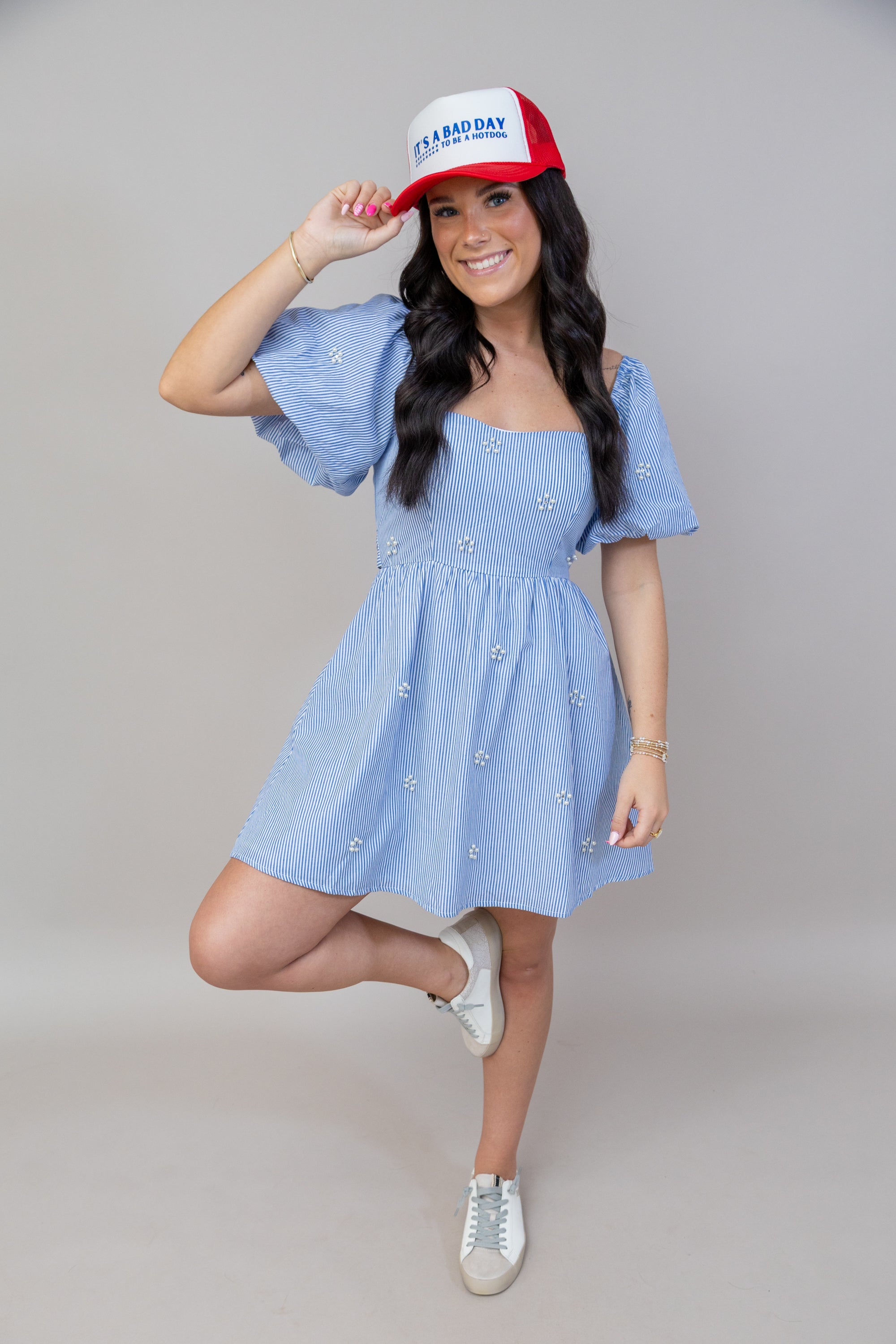 don't be salty mini dress Don't Be Bashful Dress Navy / Large